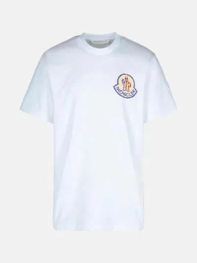 Moncler White Cotton T-shirt