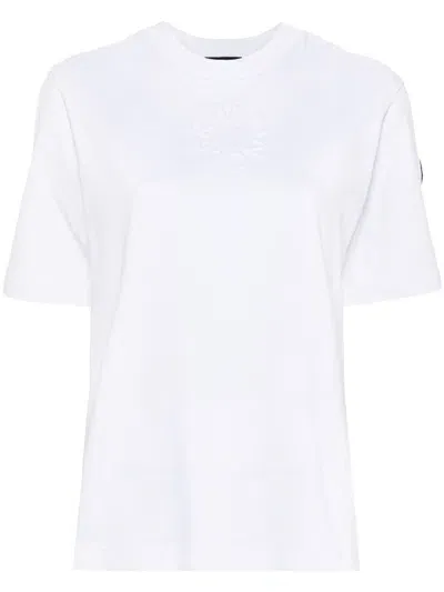 Moncler Logo Cotton T-shirt In White