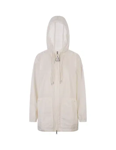 Moncler White Iole Parka