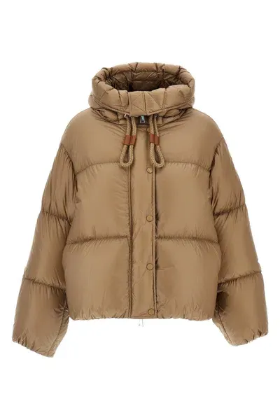 Moncler Borey Puffer Jacket In Cream