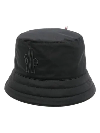 Moncler Logo-patch Gore-tex Bucket Hat In Black