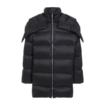 Moncler X Rick Owens Wintercoat In Black