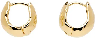 Mondo Mondo Gold Cosmopolitan Hoop Earrings In 18k Gold Vermeil