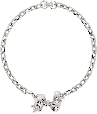 Mondo Mondo Silver Bow Choker