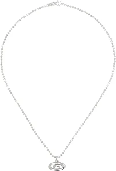 Mondo Mondo Silver Infinity Charm Necklace In Sterling Silver