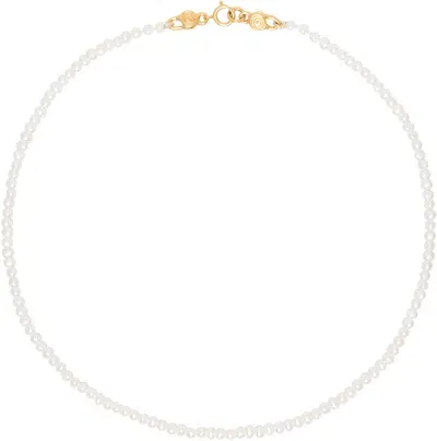 Mondo Mondo White Petite Pearl Choker