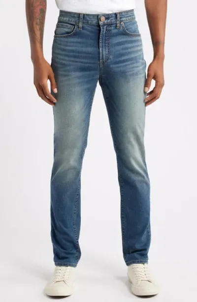 Monfrere Men's Greyson Faded Skinny Jeans In Tinted Indigo