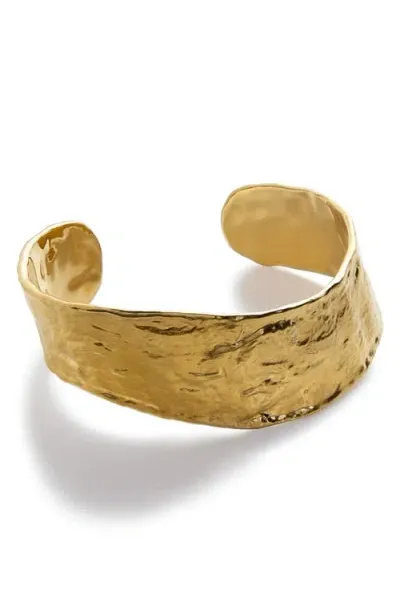 Monica Vinader Capri Cuff Bracelet In 18ct Gold Vermeil