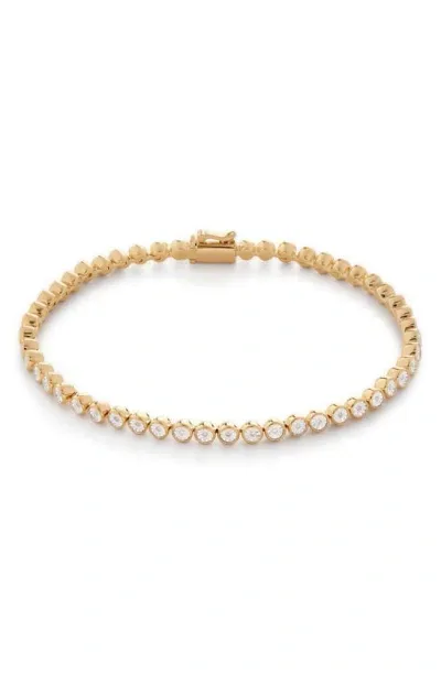 Monica Vinader Diamond Essential Tennis Bracelet In Gold