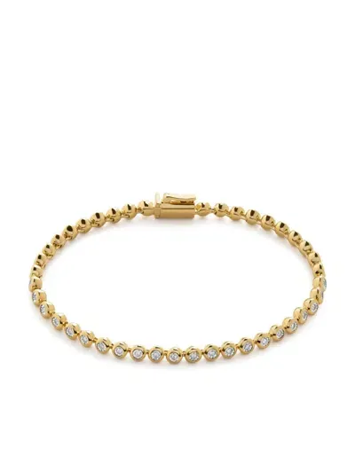 Monica Vinader Essential Diamond Tennis Bracelet In Gold