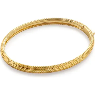 Monica Vinader Heirloom Bangle Bracelet In 18ct Gold Vermeil