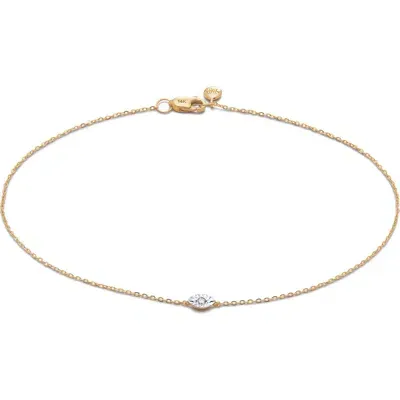 Monica Vinader 14kt Recycled Yellow Gold Diamond Bracelet