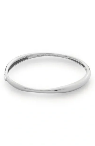 Monica Vinader Nura Reef Bangle In Silver