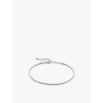 Monica Vinader Womens Sterling Silver Snake Sterling-silver Chain Bracelet