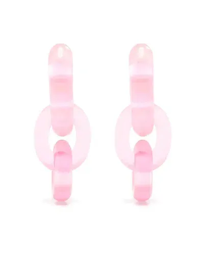 Monies Pelmi Earclips In Pink & Purple