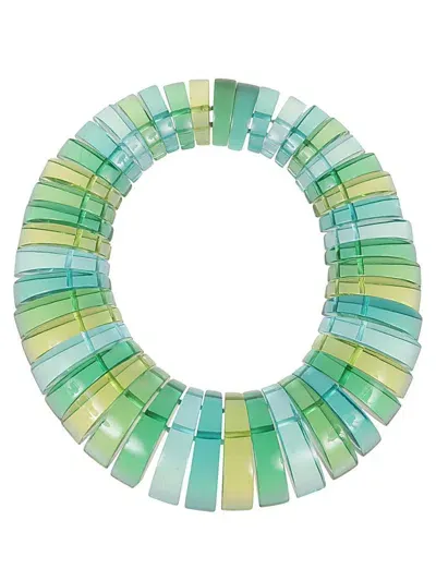 Monies Teneo Necklace In Green