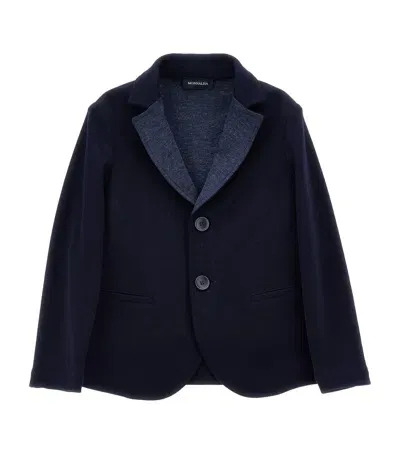 Monnalisa Kids' Cotton-blend Blazer In Blue