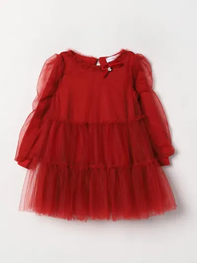 Monnalisa Tulle Dress In Rot