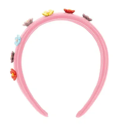 Monnalisa Kids' Floral Headband In Pink