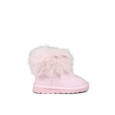 Monnalisa Kids' Pink Ankle Boots For Girl With Herat