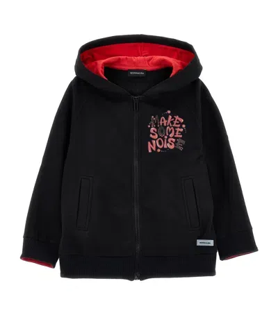 Monnalisa Kids' Printed Hoodie In Black