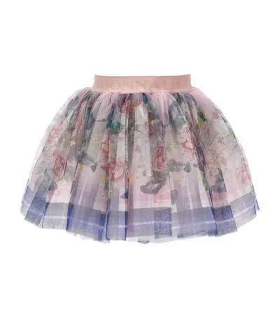 Monnalisa Kids' Tulle Baroque Skirt In Multi