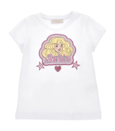 Monnalisa Kids' X Barbie Cotton-blend Jersey T-shirt In White