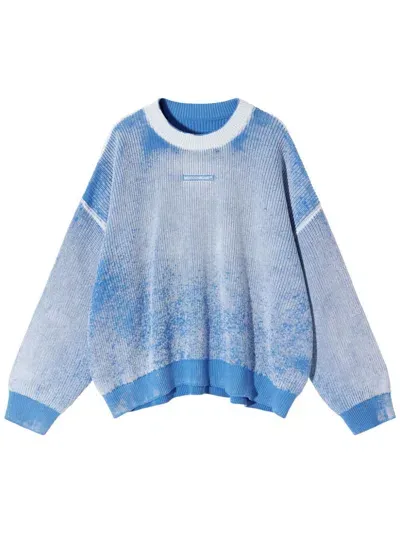 Monochrome Bleach-wash Sweatshirt In Blue