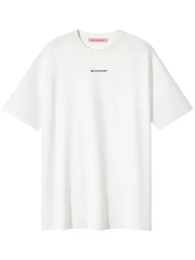 Monochrome Classy T-shirt In Weiss