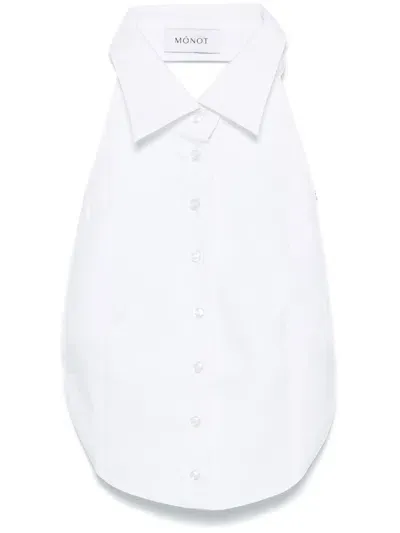 Monot White Cropped Top