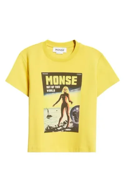 Monse Lady Graphic Tee In Yellow