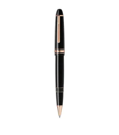 Montblanc Gold-plated Meisterstück Legrand Rollerball Pen In Black