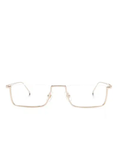 Montblanc Half-rimless Glasses In Gold