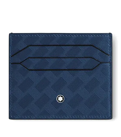 Montblanc Leather Extreme 3.0 6cc Card Holder In Blue