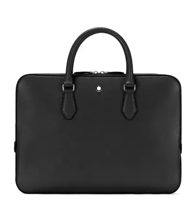 Montblanc Leather Sartorial Thin Document Case In Black