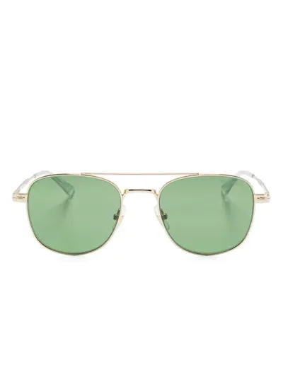 Montblanc Mb0363s Sunglasses In Gold