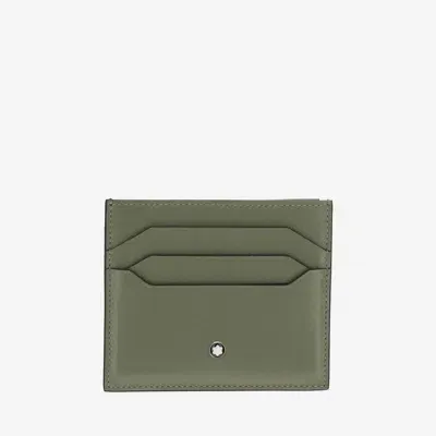 Montblanc Meisterstuck 6 Compartment Card Case In Green