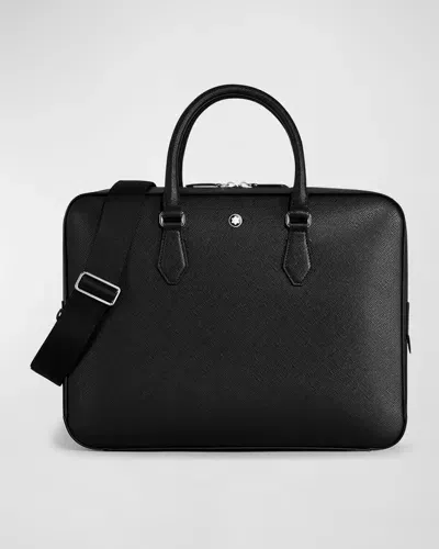 Montblanc Men's Sartorial Medium Document Briefcase In Black