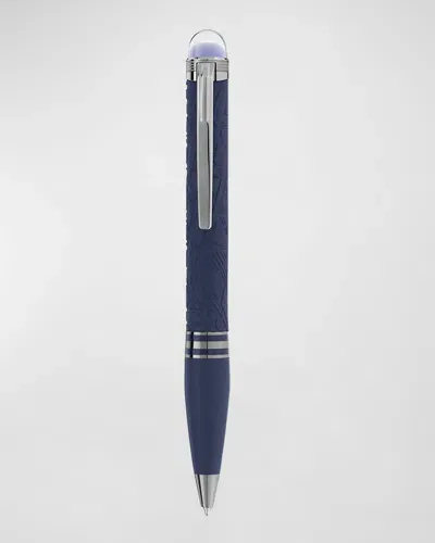 Montblanc Men's Starwalker Spaceblue Resin Ballpoint Pen In Blue