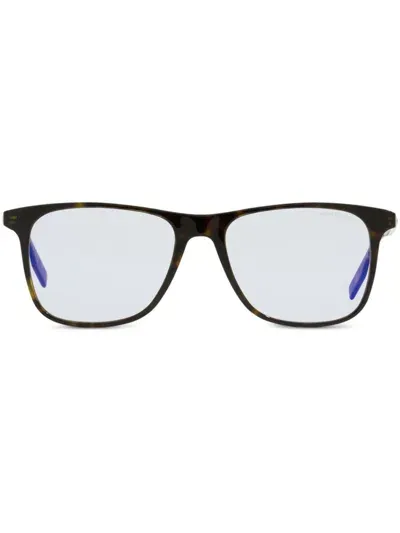 Montblanc Photochromic-lenses Square-frame Sunglasses In Brown