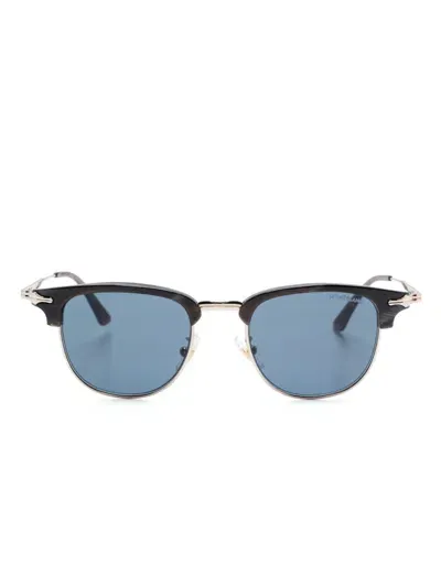 Montblanc Rectangle-frame Sunglasses In 金色