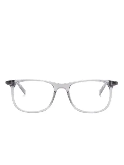 Montblanc Square-frame Glasses In Metallic