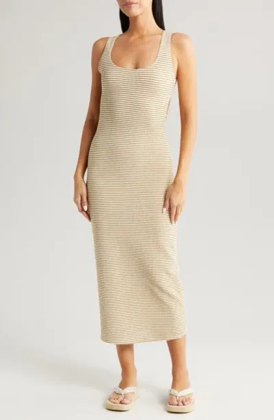 Montce Mickie Dress Neutral Stripe Xs