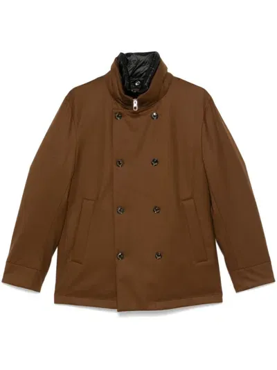 Montecore Double-breasted Jacket In Brown