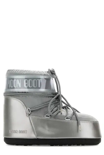 Moon Boot Icon Padded Metallic Satin Snow Boots