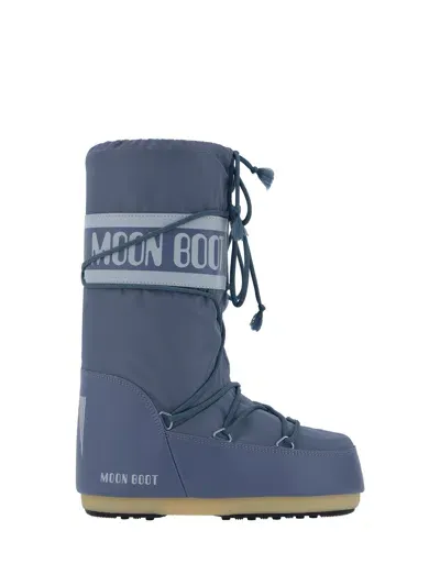 Moon Boot Icon Boots In Elephant Grey