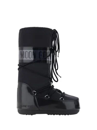 Moon Boot Icon Glance Lace In Schwarz