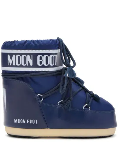 Moon Boot Icon Logo-print Boots In Blue