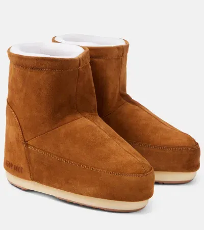 Moon Boot Icon Low Suede Snow Boots In Brown