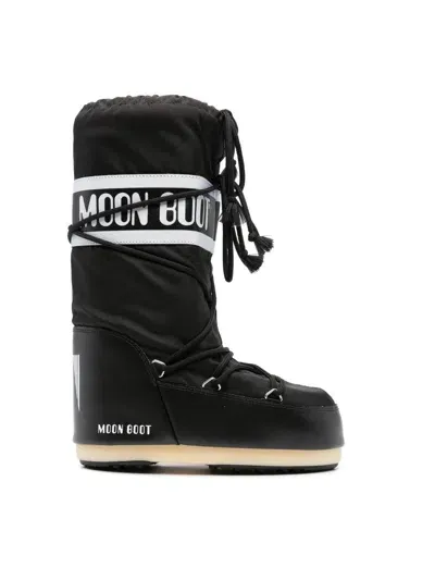 Moon Boot Icon Nylon In Black